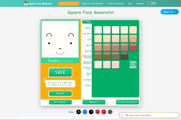 Square Face Generator