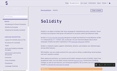 Solidity 官方文档